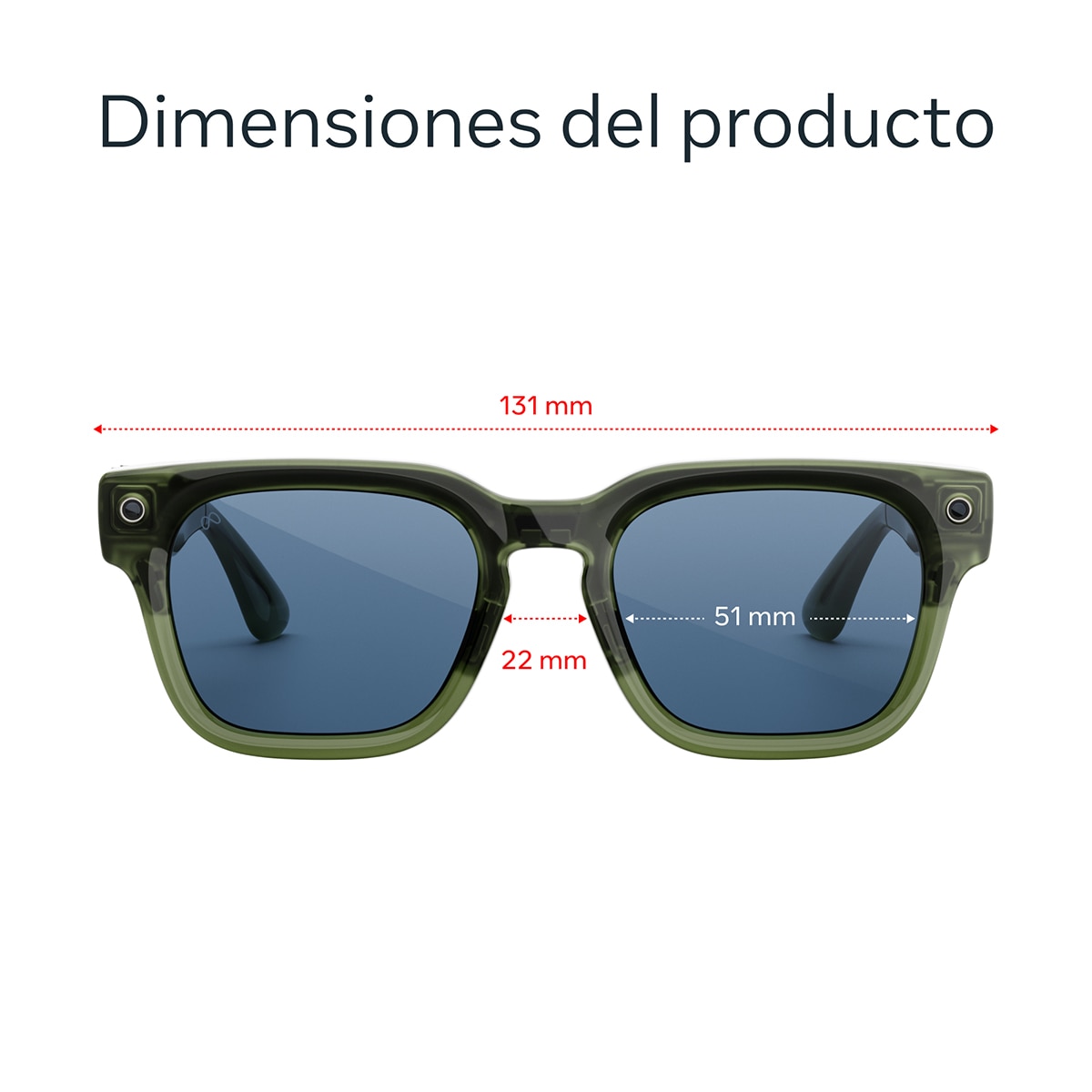 Gafas con IA Meta Fury, Verde racing, Lentes Azul atlántico claro 9