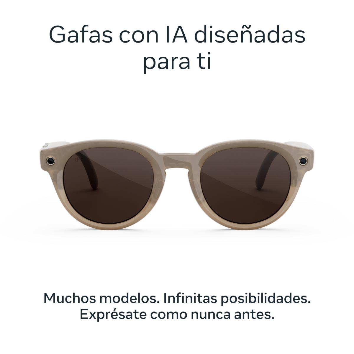 Gafas con IA Meta Nova estándar, Arenisca, Lentes en chocolate 2