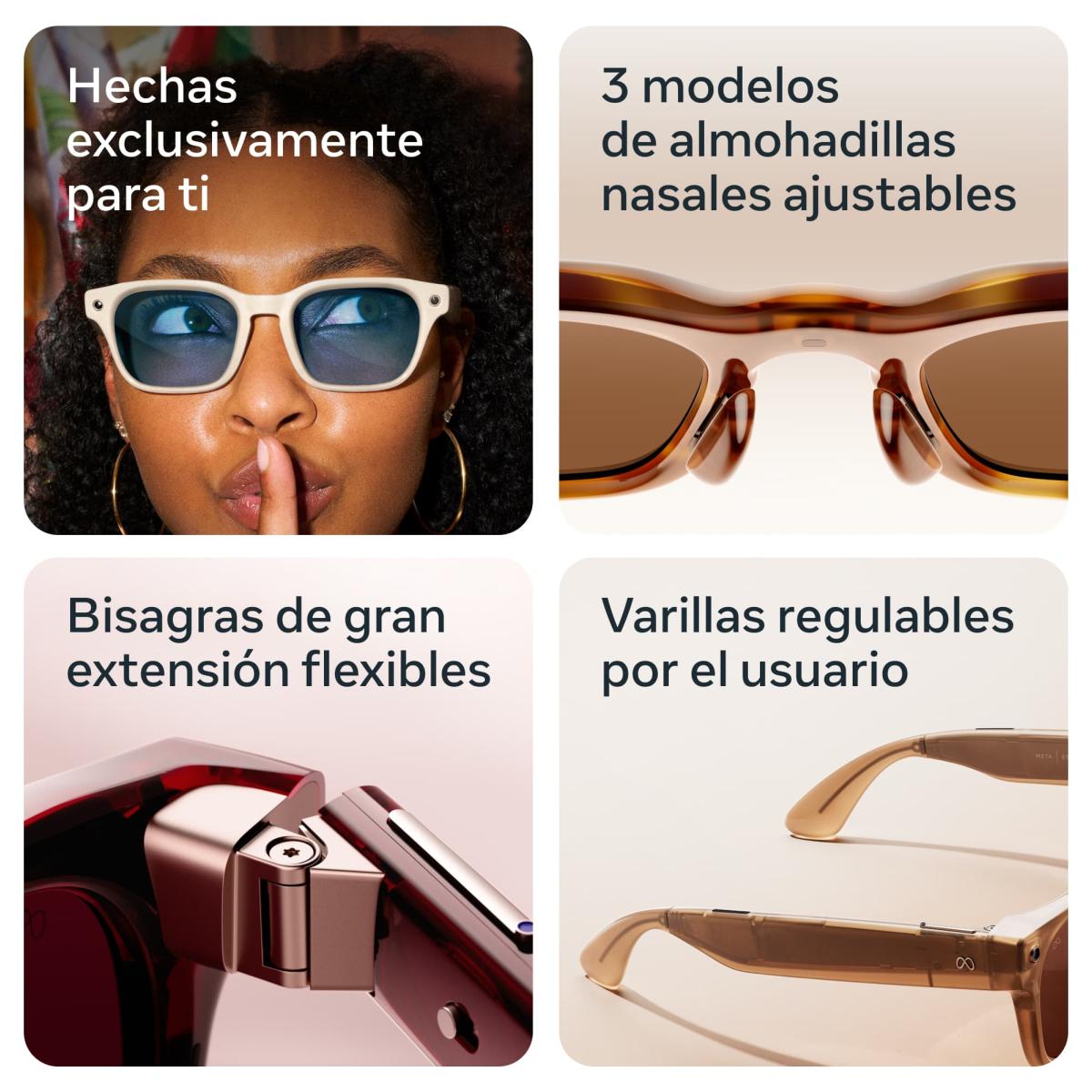 Gafas con IA Meta Nova estándar, Arenisca, Lentes en chocolate 7