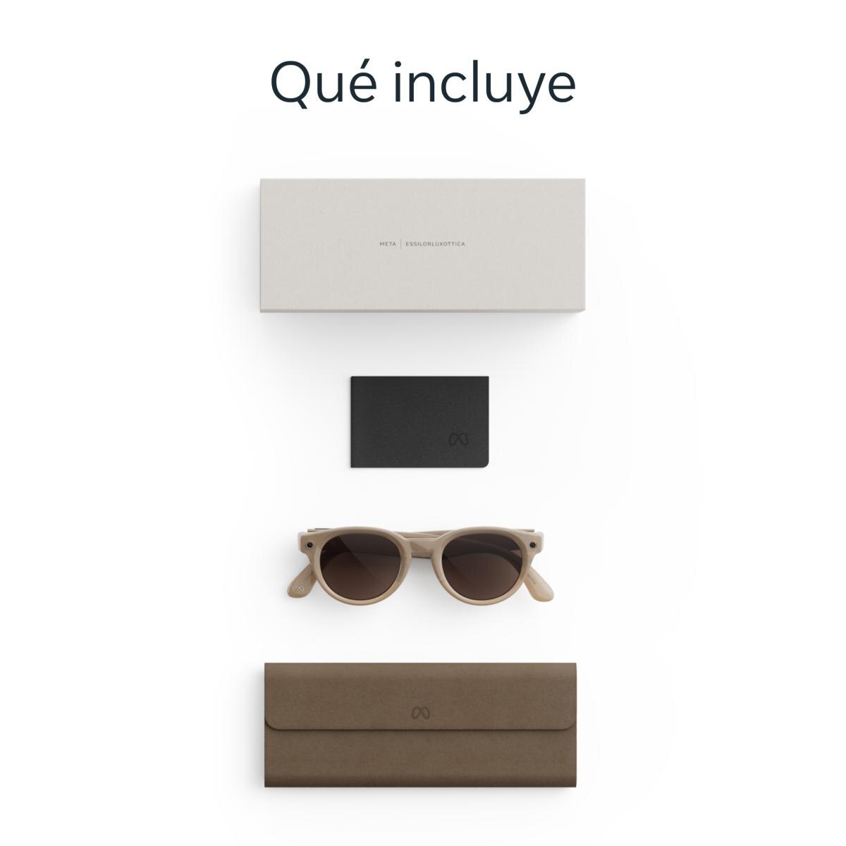 Gafas con IA Meta Nova estándar, Arenisca, Lentes en chocolate 9