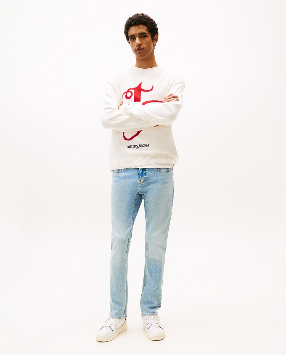 Tommy Jeans - Vaquero de hombre SCANTON slim fit con tiro medio.