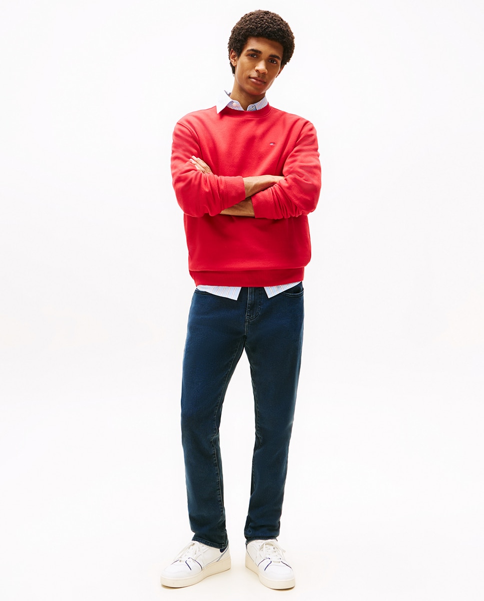 Jeans Scanton Slim Fit com Cintura Média Azul-1