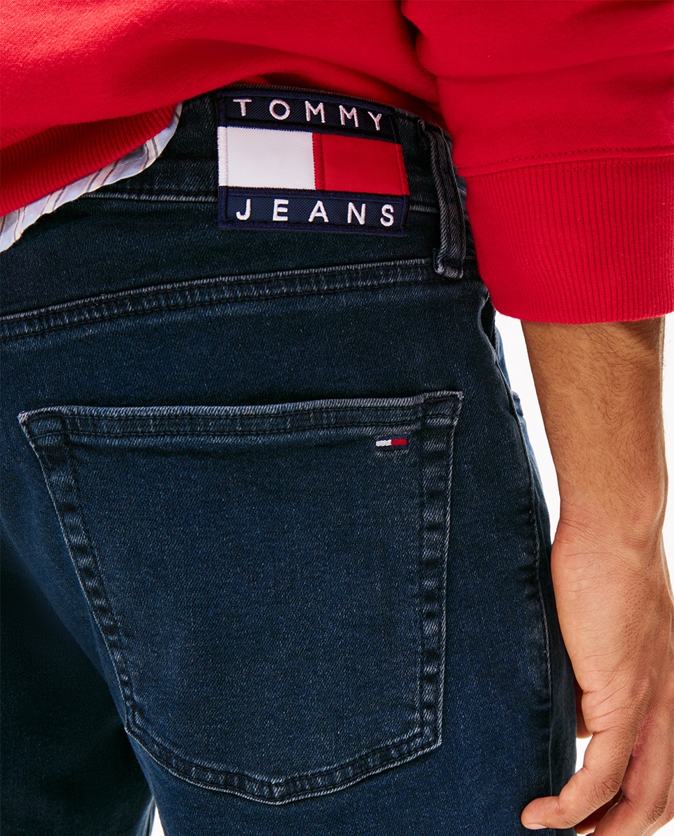 Jeans Scanton Slim Fit com Cintura Média Azul-3