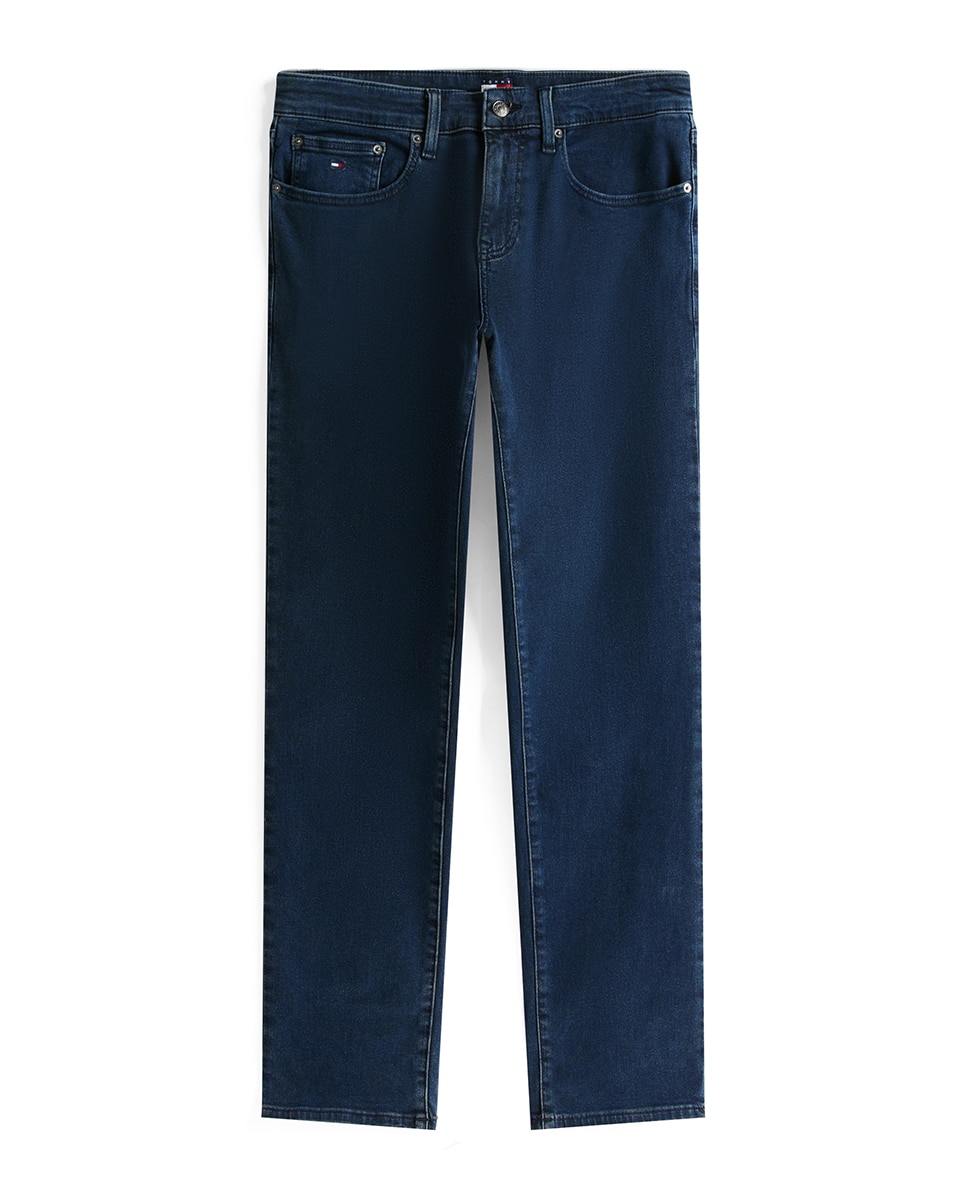 Jeans Scanton Slim Fit com Cintura Média Azul-4