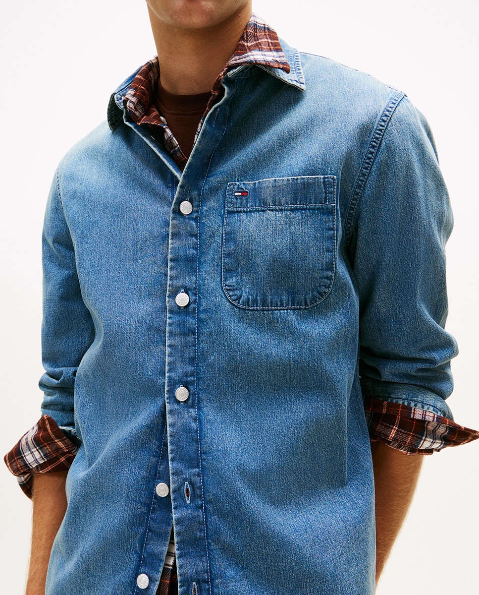 Camisa de Ganga Regular Fit Azul-3