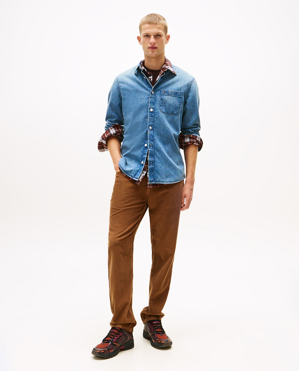 Camisa de Ganga Regular Fit Azul-5