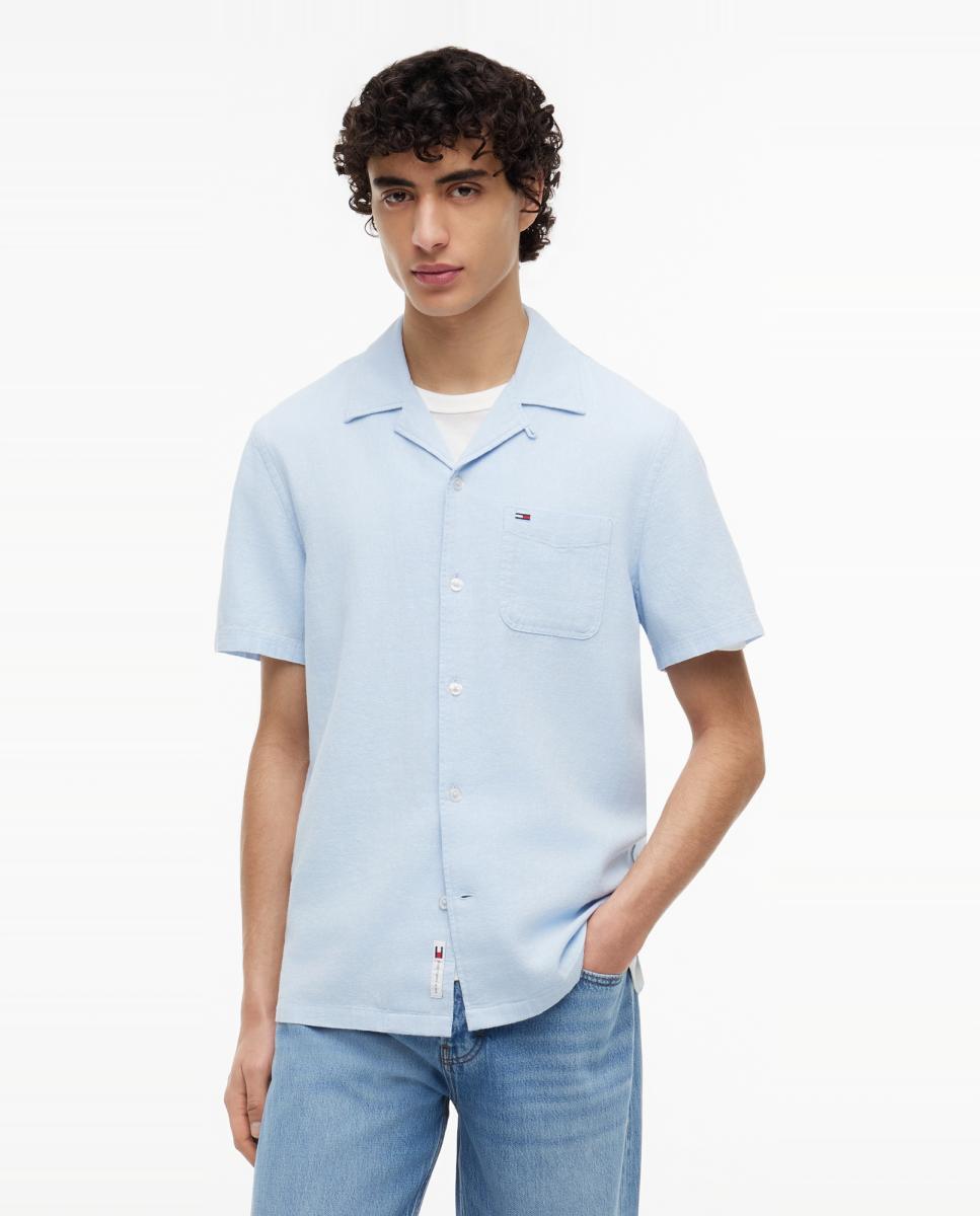 Imagem 0 de Camisa de Linho Regular Fit com Manga Curta