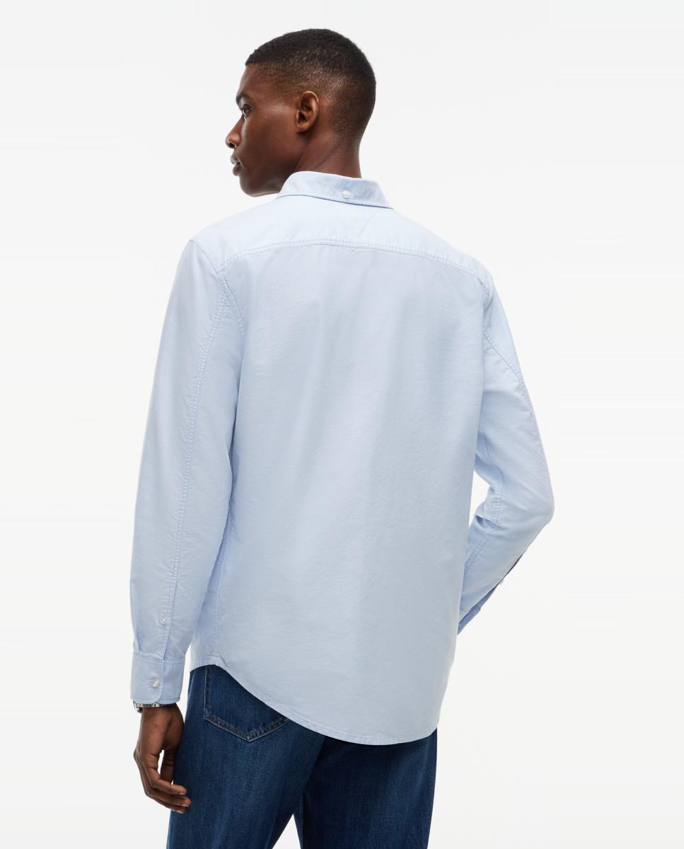Camisa Slim TJM Slim Oxford Shirt Azul-claro-2