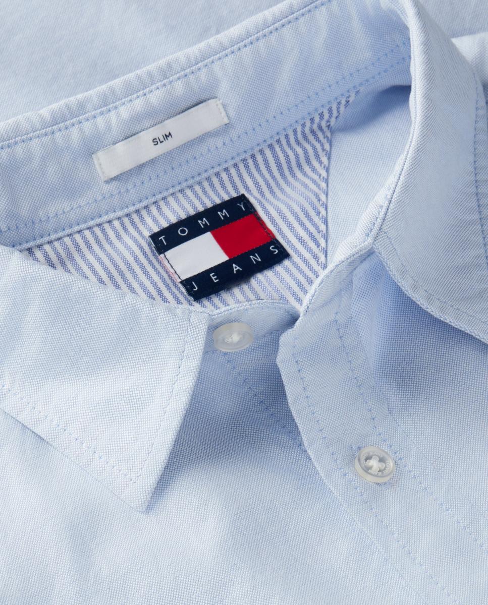 Camisa Slim TJM Slim Oxford Shirt Azul-claro-5