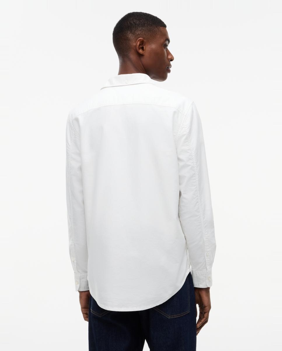 Camisa Slim TJM Slim Oxford Shirt Branco-2