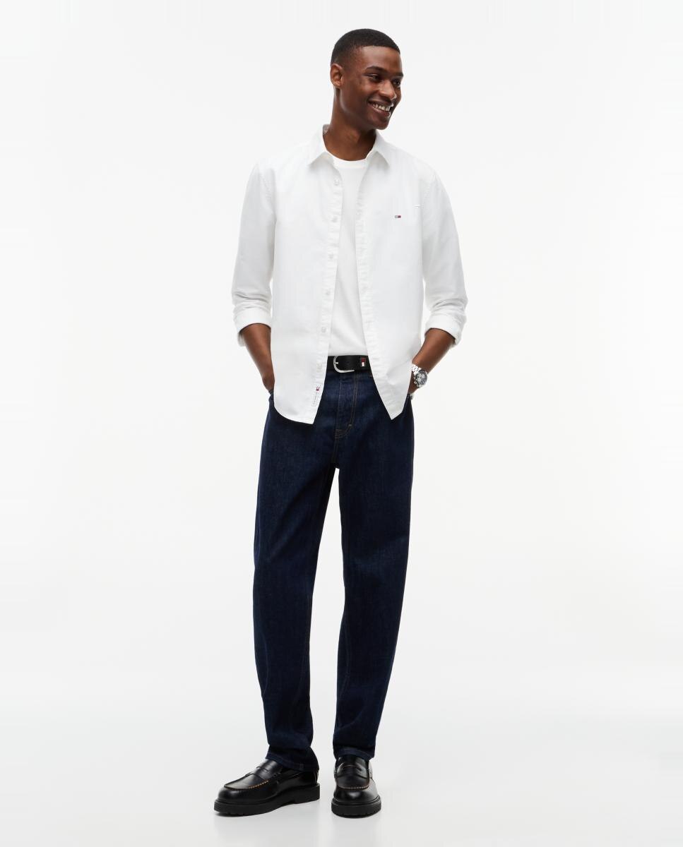 Camisa Slim TJM Slim Oxford Shirt Branco-6