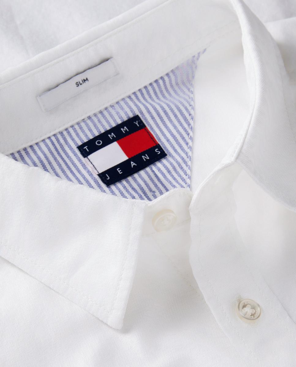 Camisa Slim TJM Slim Oxford Shirt Branco-5