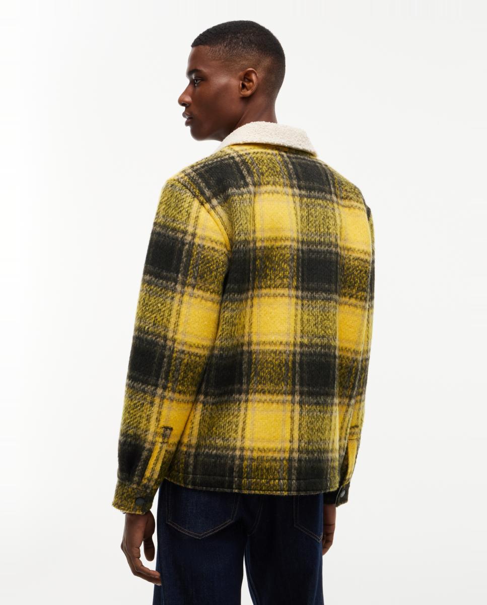 Sobrecamisa TJM Teddy Collar Brushed Shacket de Tommy Jeans - Amarillo Amarillo-2