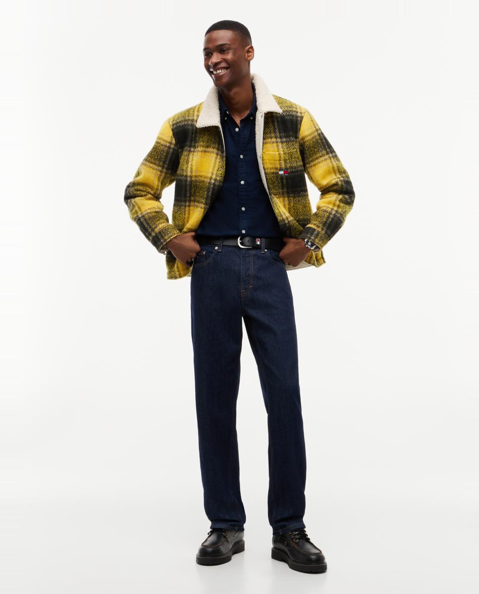 Sobrecamisa TJM Teddy Collar Brushed Shacket de Tommy Jeans - Amarillo Amarillo-7