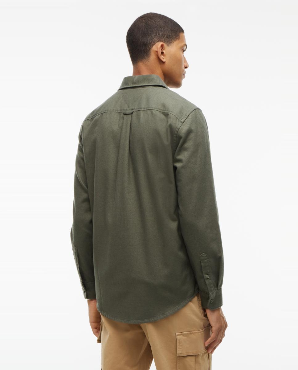 Camisa de Flanela TJM Reg Flannel Shirt Ext Verde-militar-2