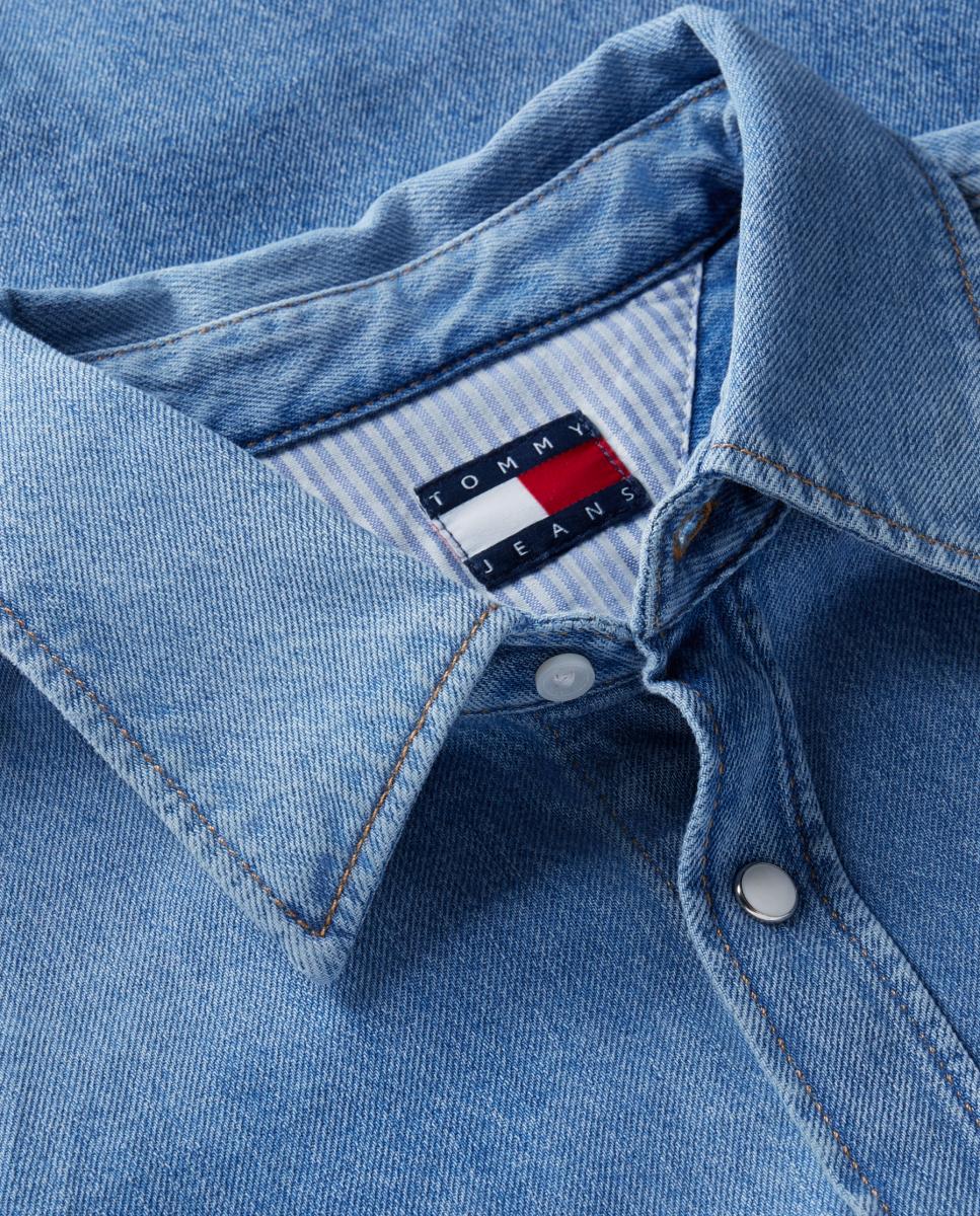 Camisa de Corte Regular TJM Regular Shirt Ext DJ8030 Azul-5