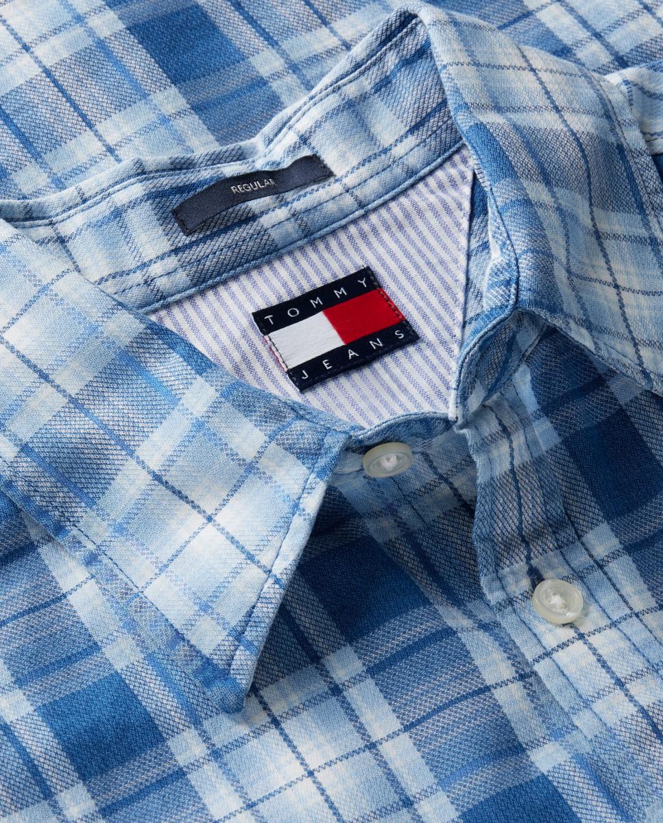 Camisa TJM Reg Dobby Check Shirt Ext Azul-5