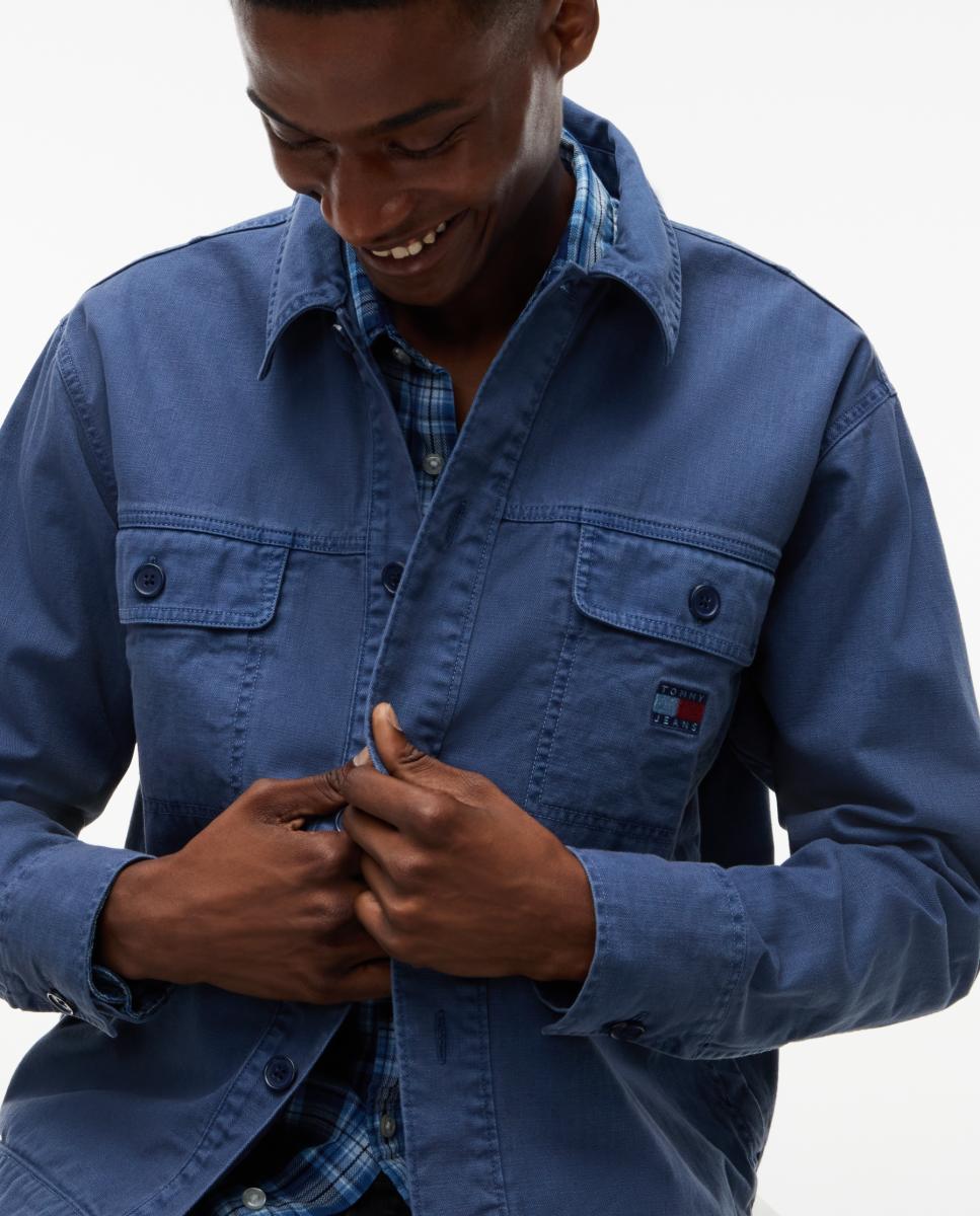 Sobrecamisa TJM Essential Overshirt Azul-3