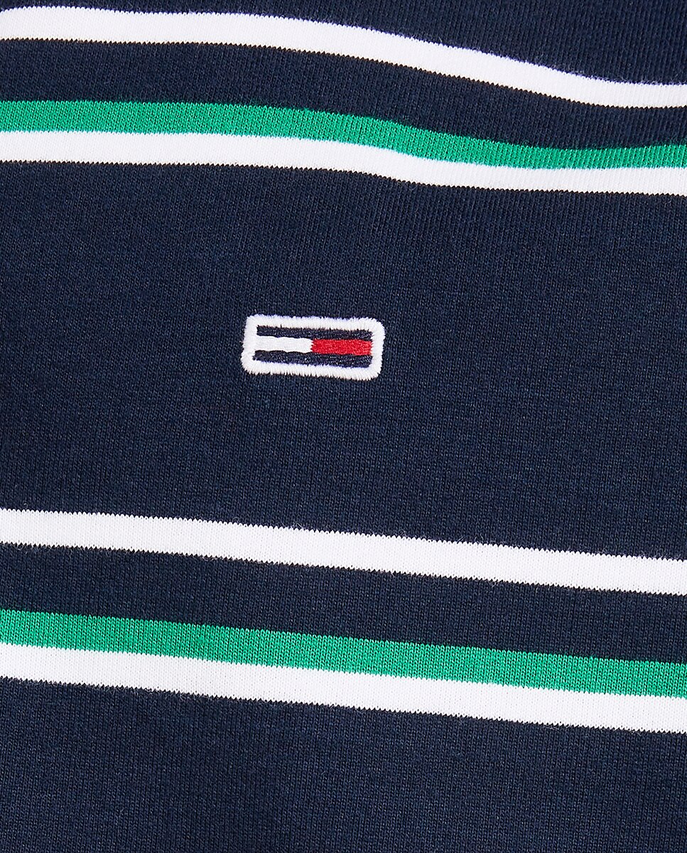 Polo de hombre de rayas y manga corta - Tommy Jeans - Azul marino Azul marino-2