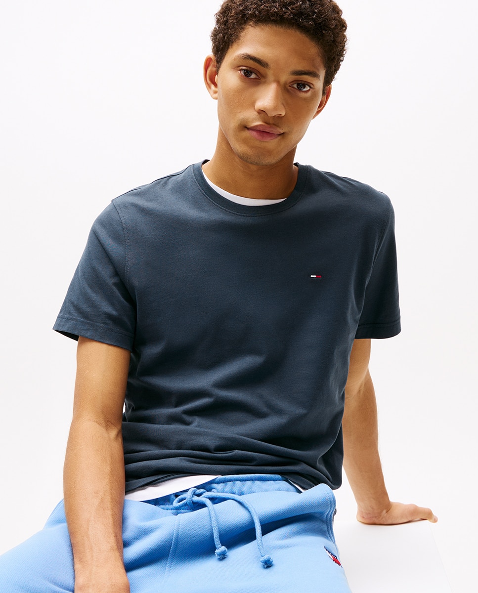 T-shirt de Manga Curta Extra Slim Fit Azul-marinho-5