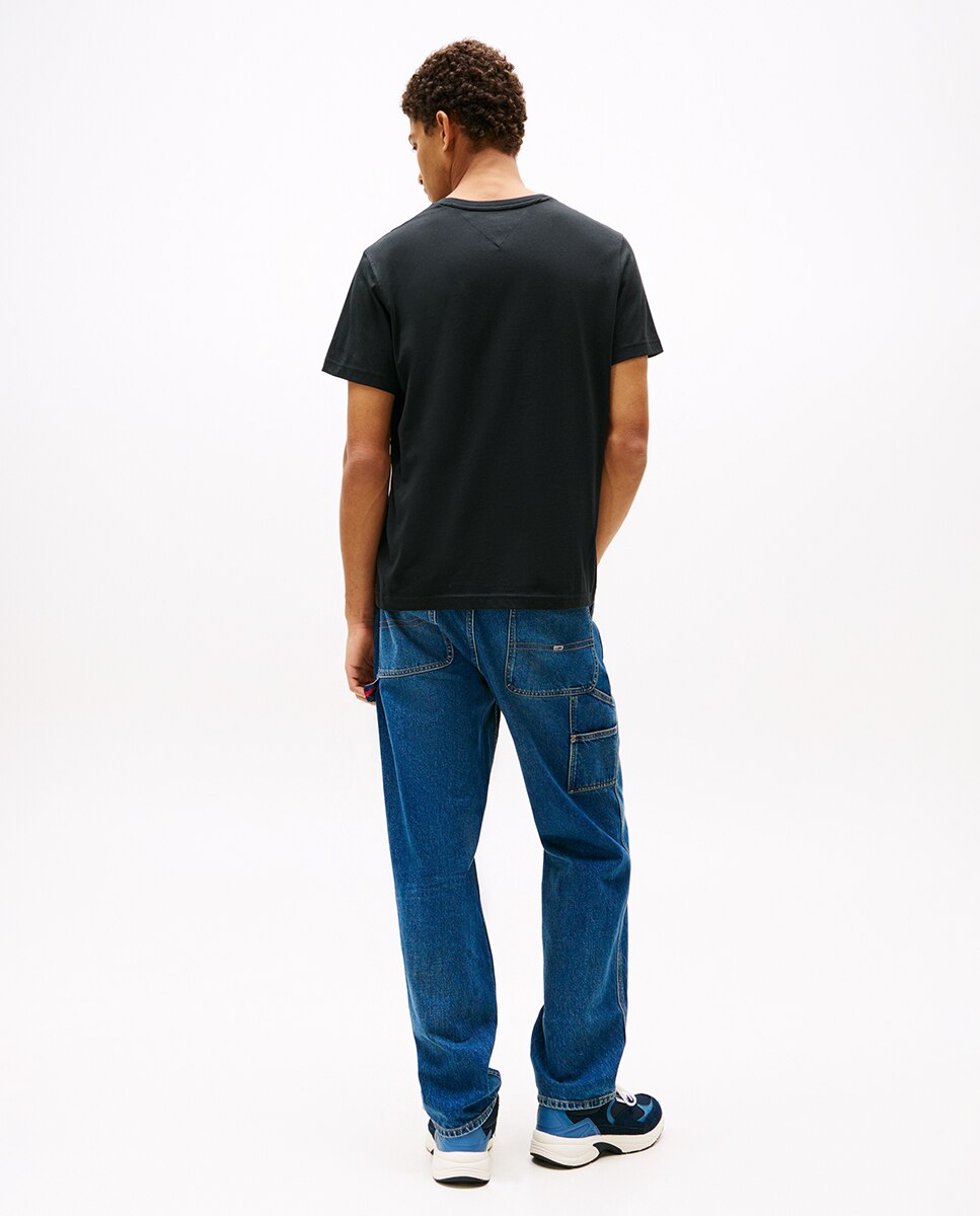 T-shirt de Manga Curta Extra Slim Fit Preto-7