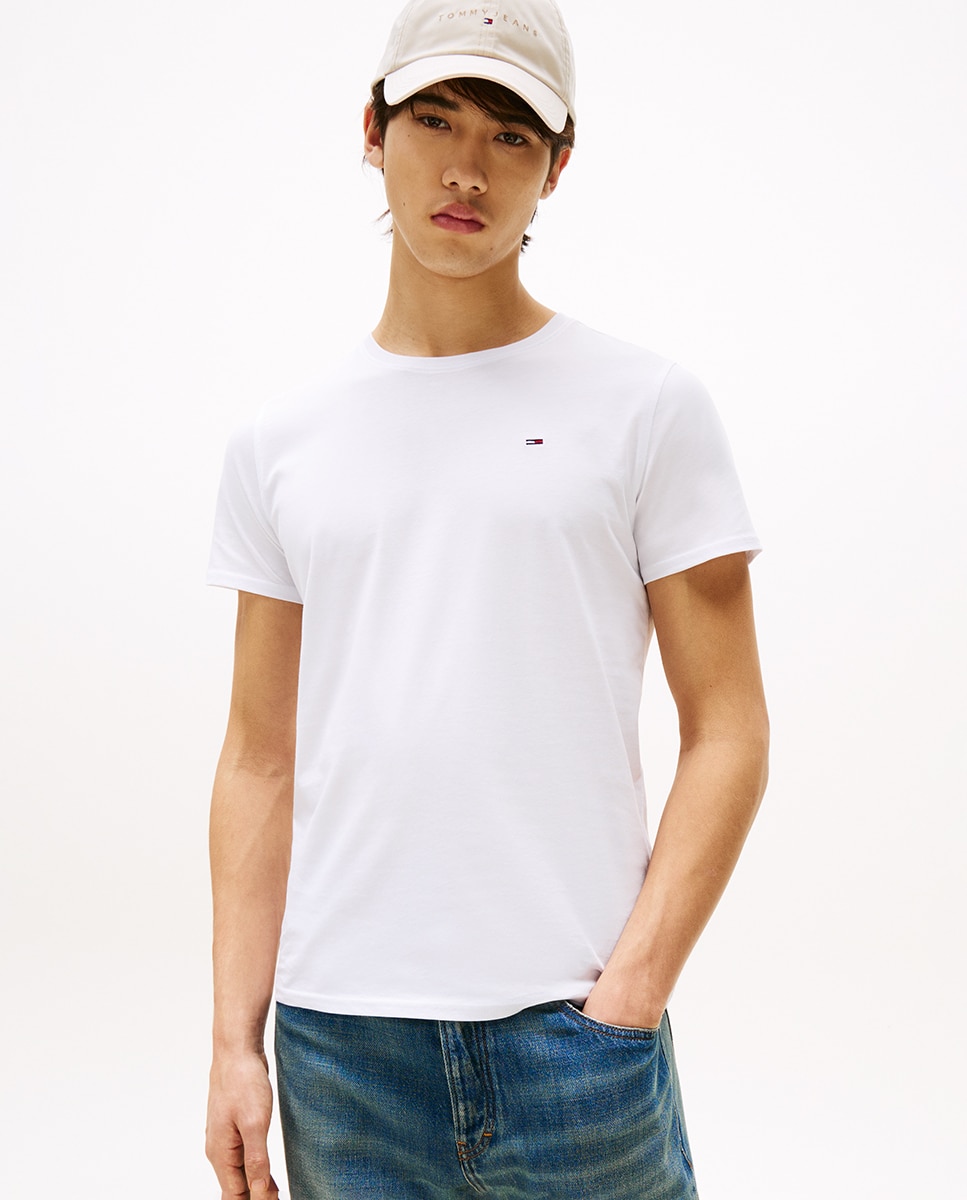 T-shirt de Manga Curta Extra Slim Fit Branco-1
