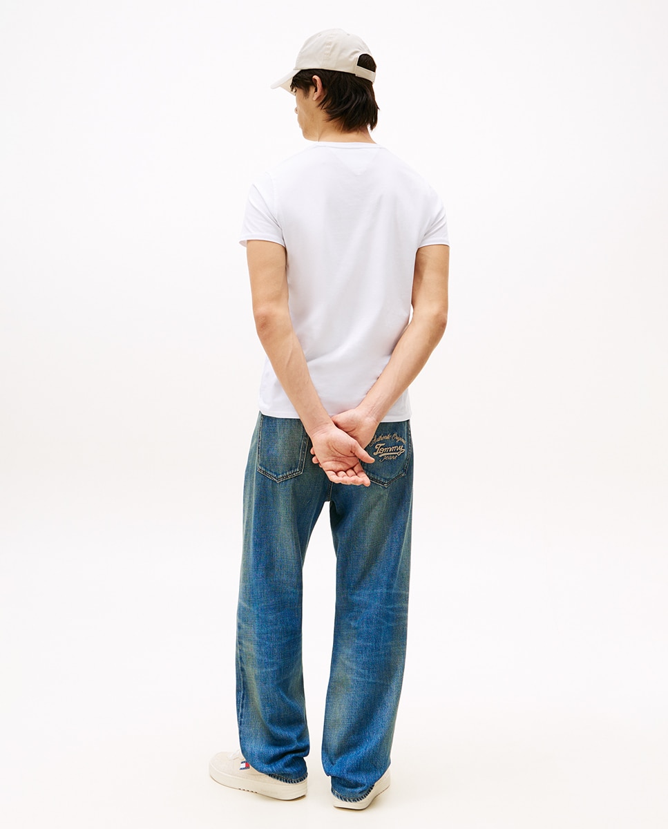 T-shirt de Manga Curta Extra Slim Fit Branco-2