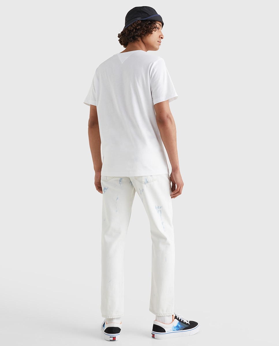 T-shirt de Manga Curta Extra Slim Fit Branco-4