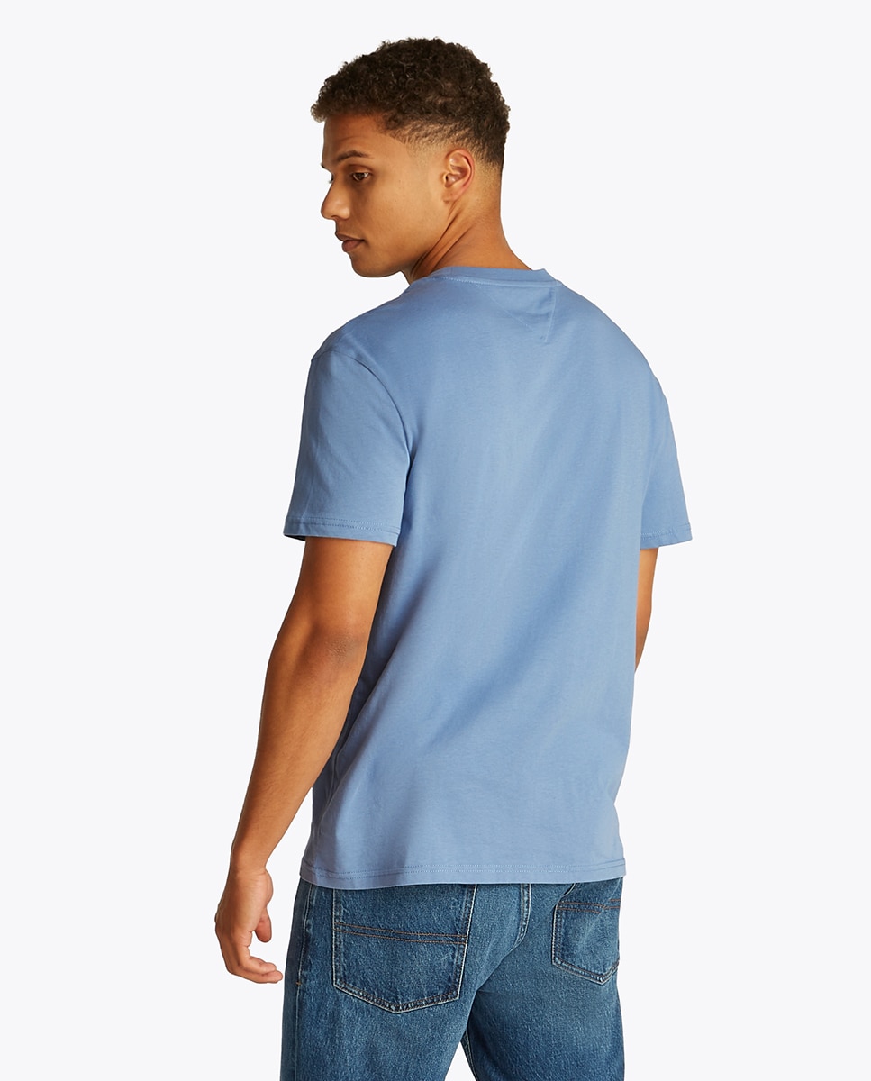T-shirt de Manga Curta Regular Fit Azul-claro-2