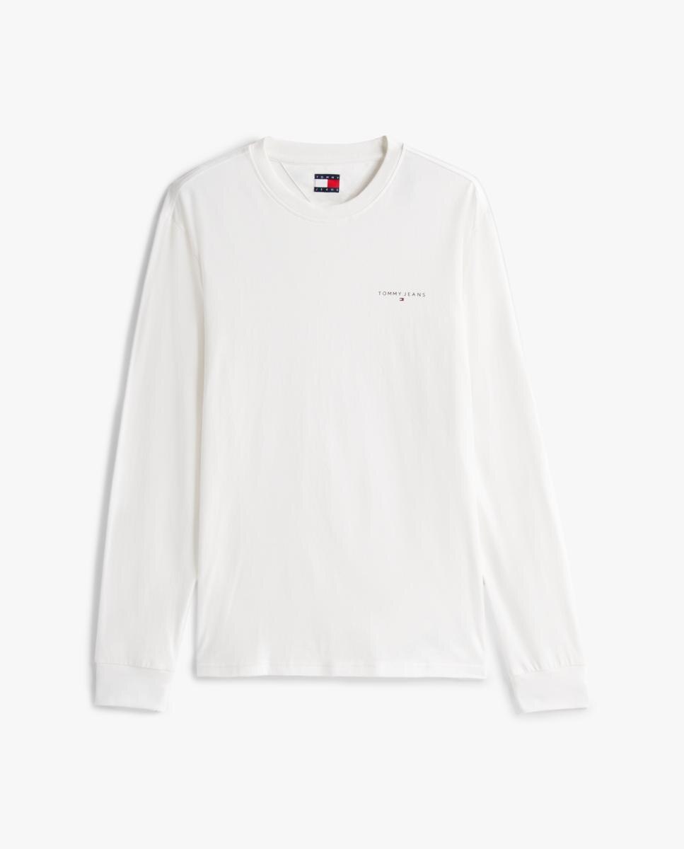 Camisola Regular Fit com Manga Comprida Branco-4