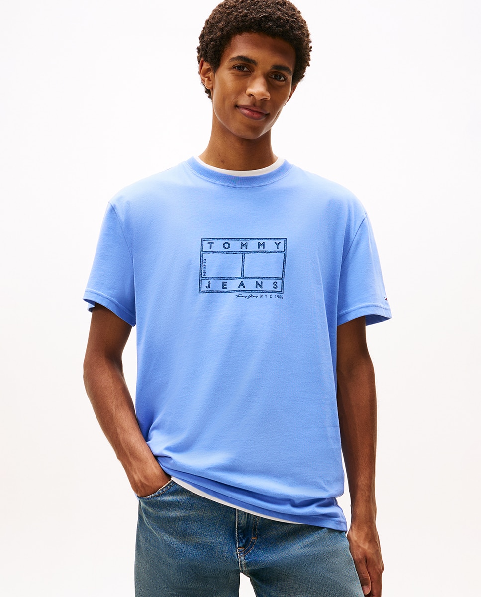 Imagen 1 de Camiseta de hombre regular fit de manga corta - Tommy Jeans - Azul Azul