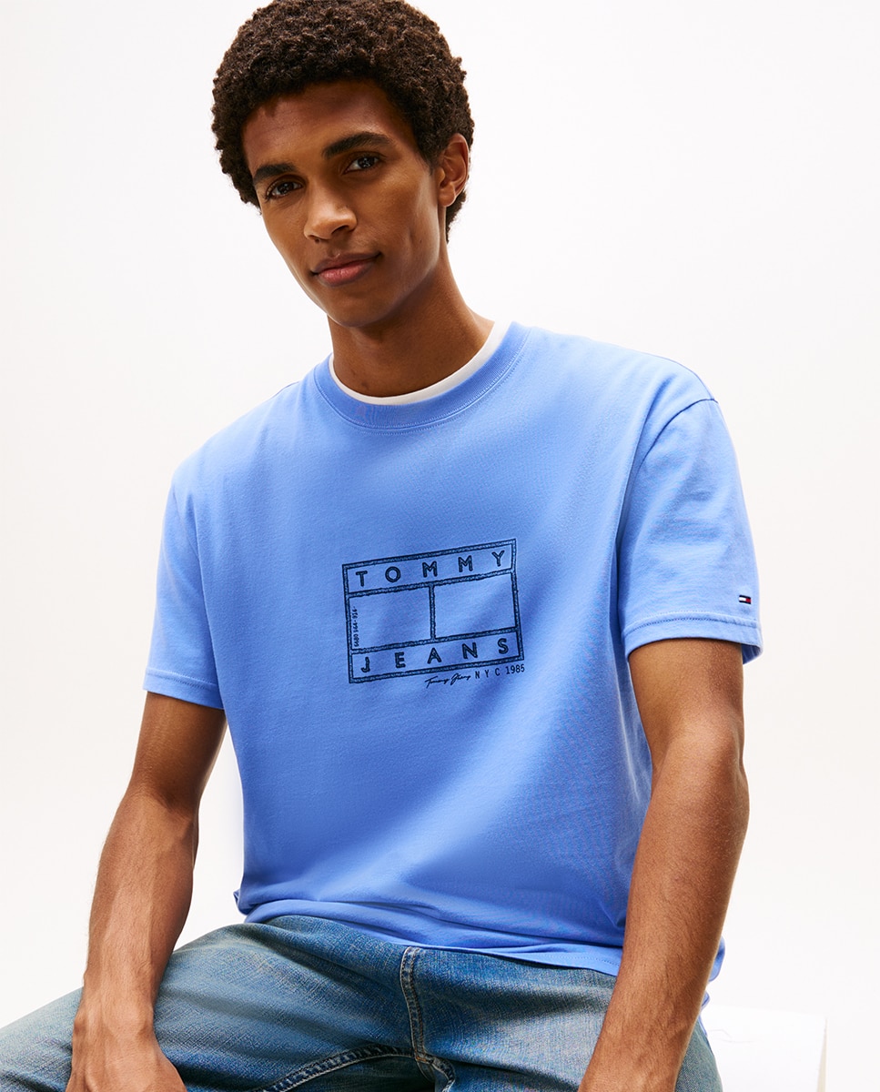 Imagen 3 de Camiseta de hombre regular fit de manga corta - Tommy Jeans - Azul Azul