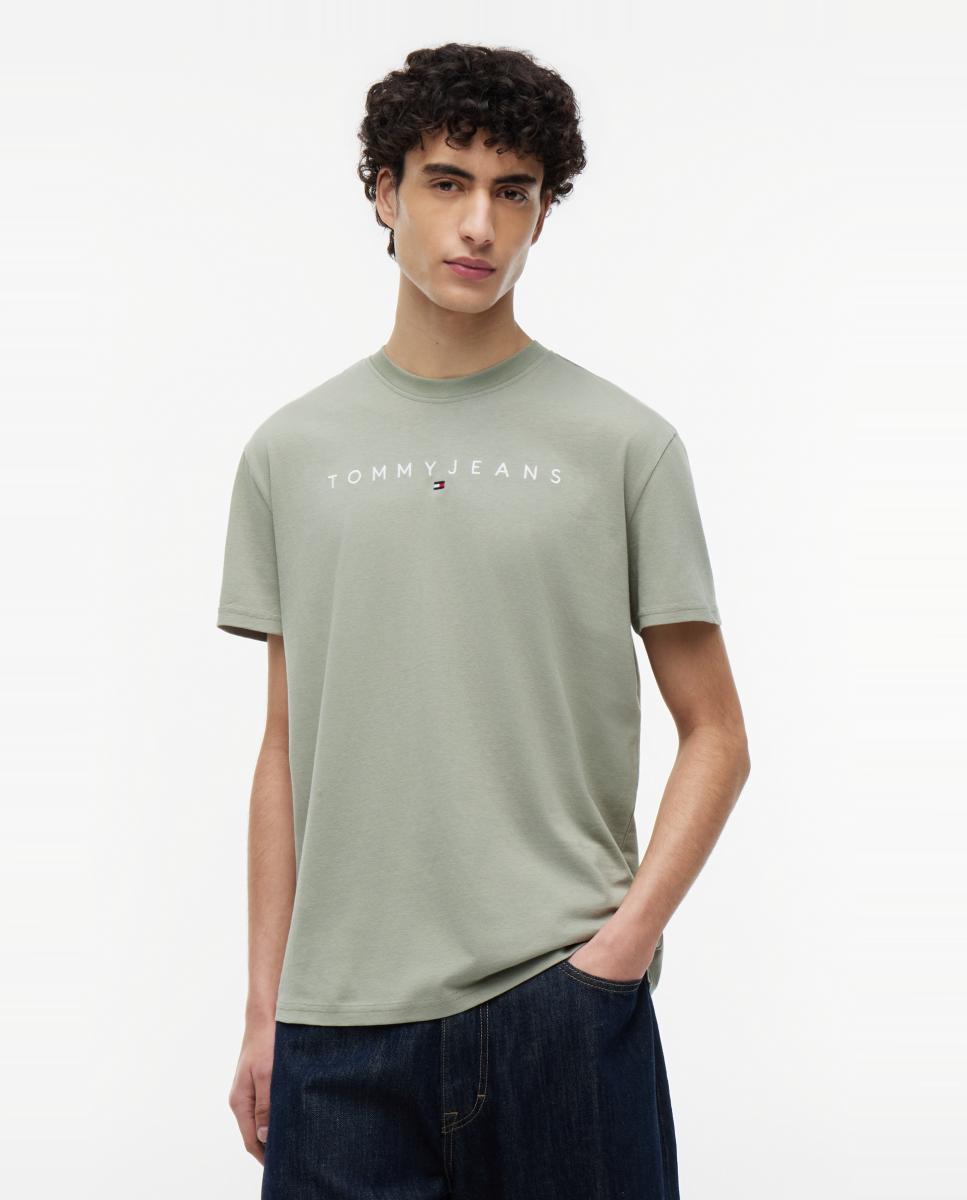 Tommy Jeans - Camiseta regular fit de Tommy Jeans con logotipo lineal.