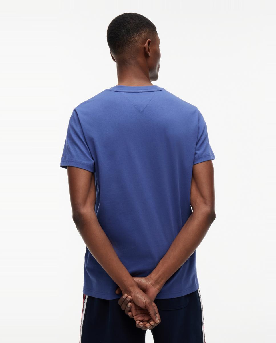 Imagen 2 de Camiseta de hombre de manga corta con corte slim y logotipo en el pecho - Tommy Jeans - Azul Azul
