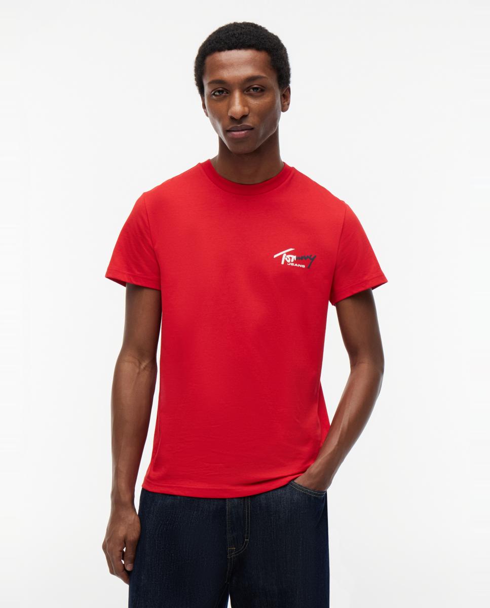 Imagem 0 de T-shirt de Manga Curta com Corte Slim e Logótipo no Peito