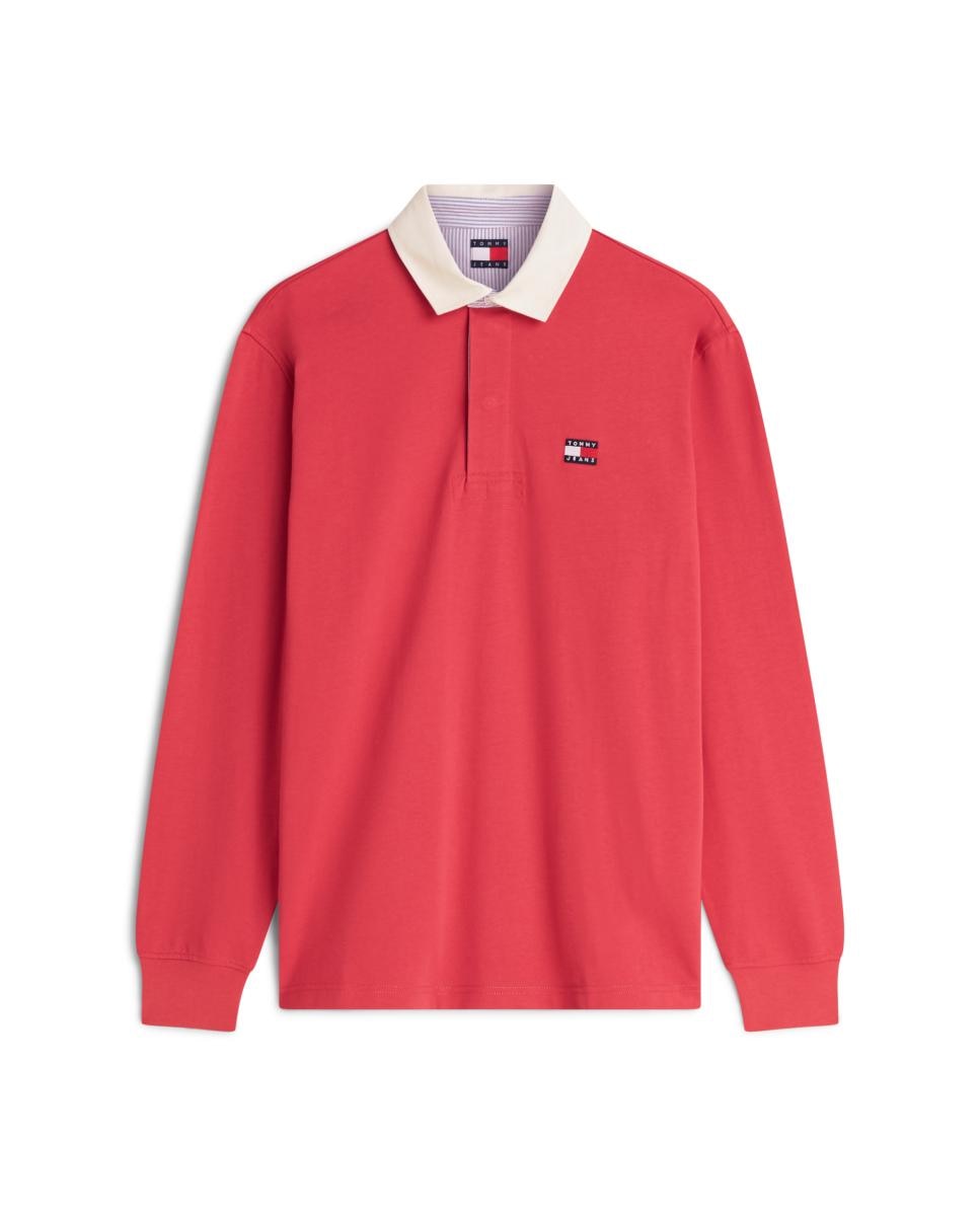 Polo Rugby com Corte Relaxed e Emblema no Peito Coral-4