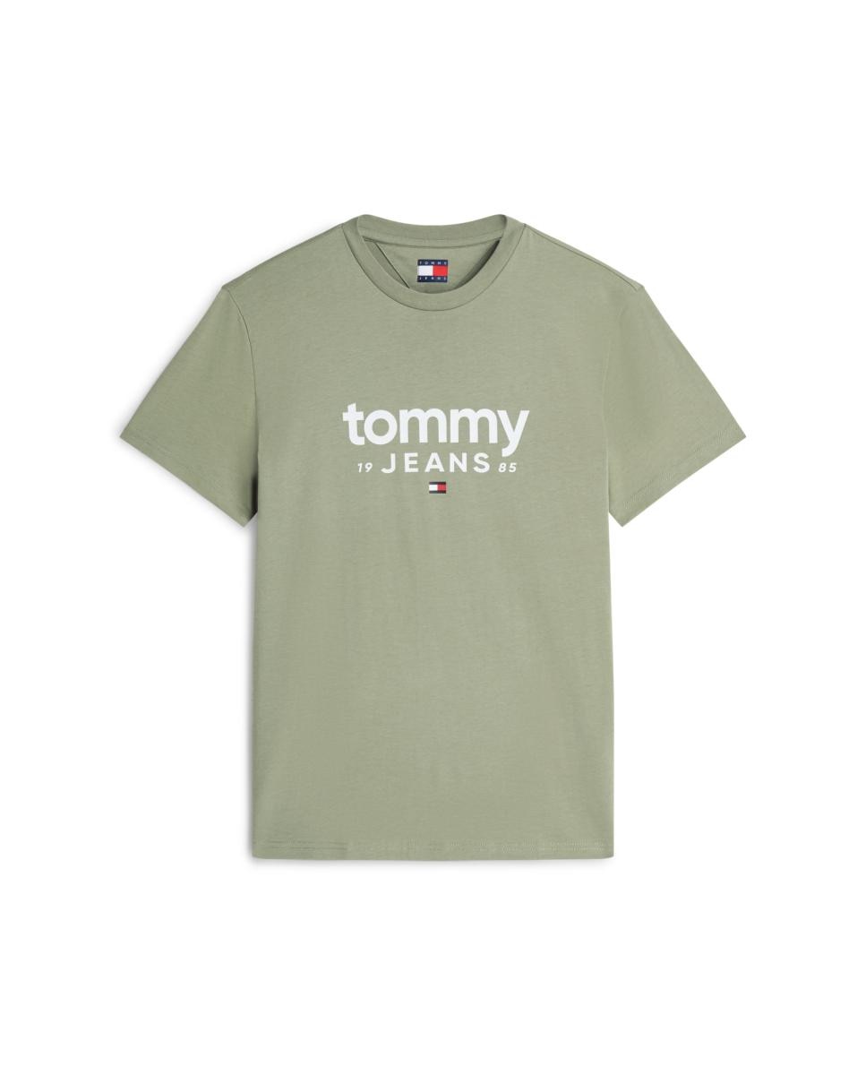 T-shirt de Manga Curta com Logótipo no Peito e Corte Slim - Verde Verde-claro-4