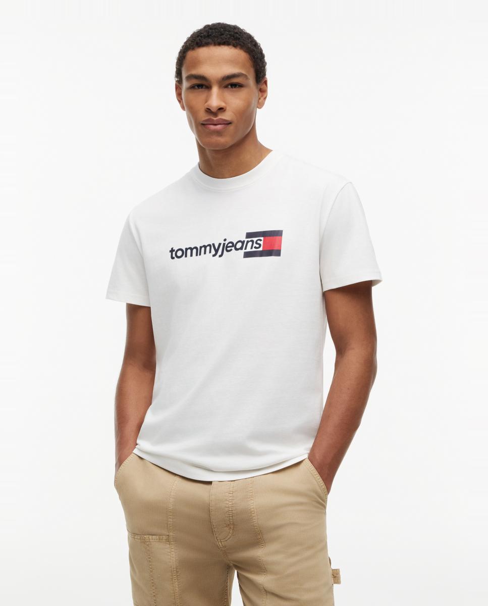Imagem 0 de T-shirt de Manga Curta com Corte Regular e Logótipo Estampado no Peito