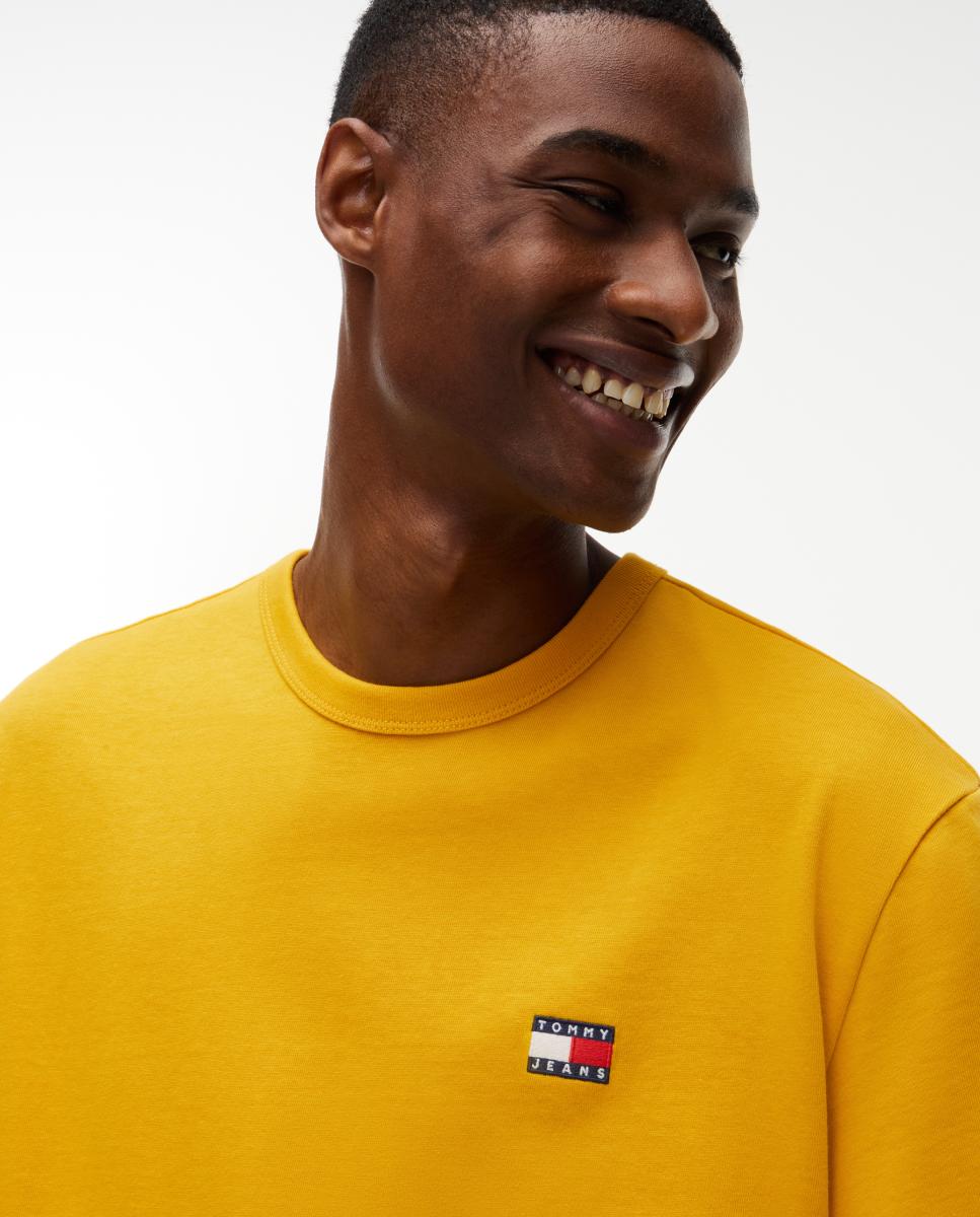T-shirt de Homem TJM Reg Badge Tee Amarelo-3