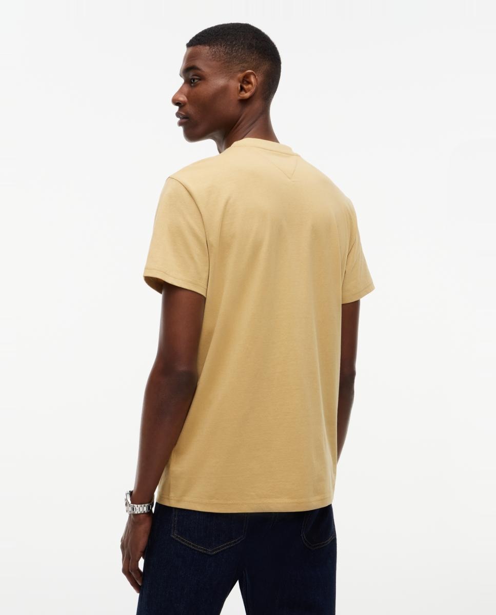 T-shirt de Homem TJM Slim Linear Chest Tee Bege-2