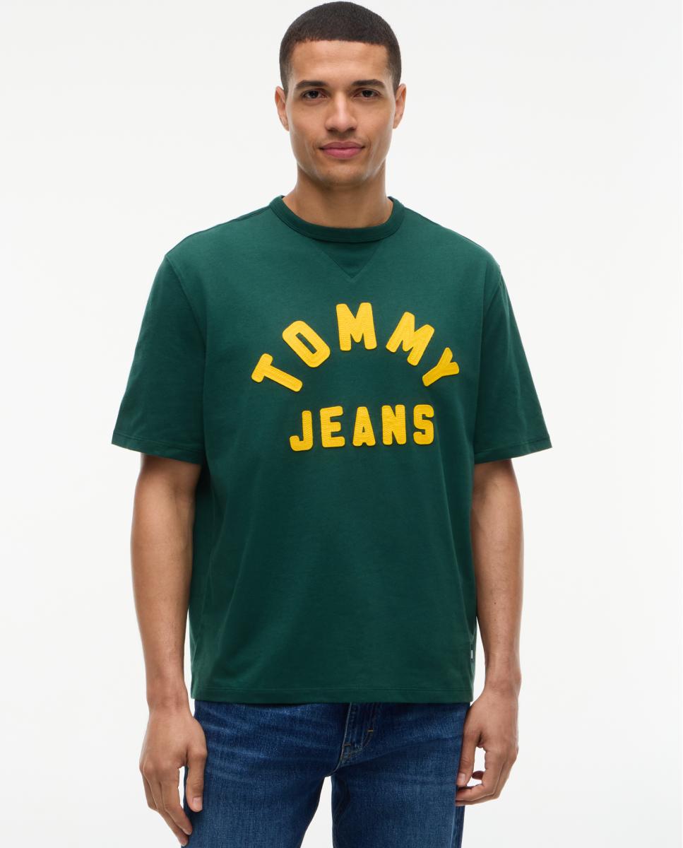 T-shirt TJM 90s New Classic SS Tee Verde-escuro-1