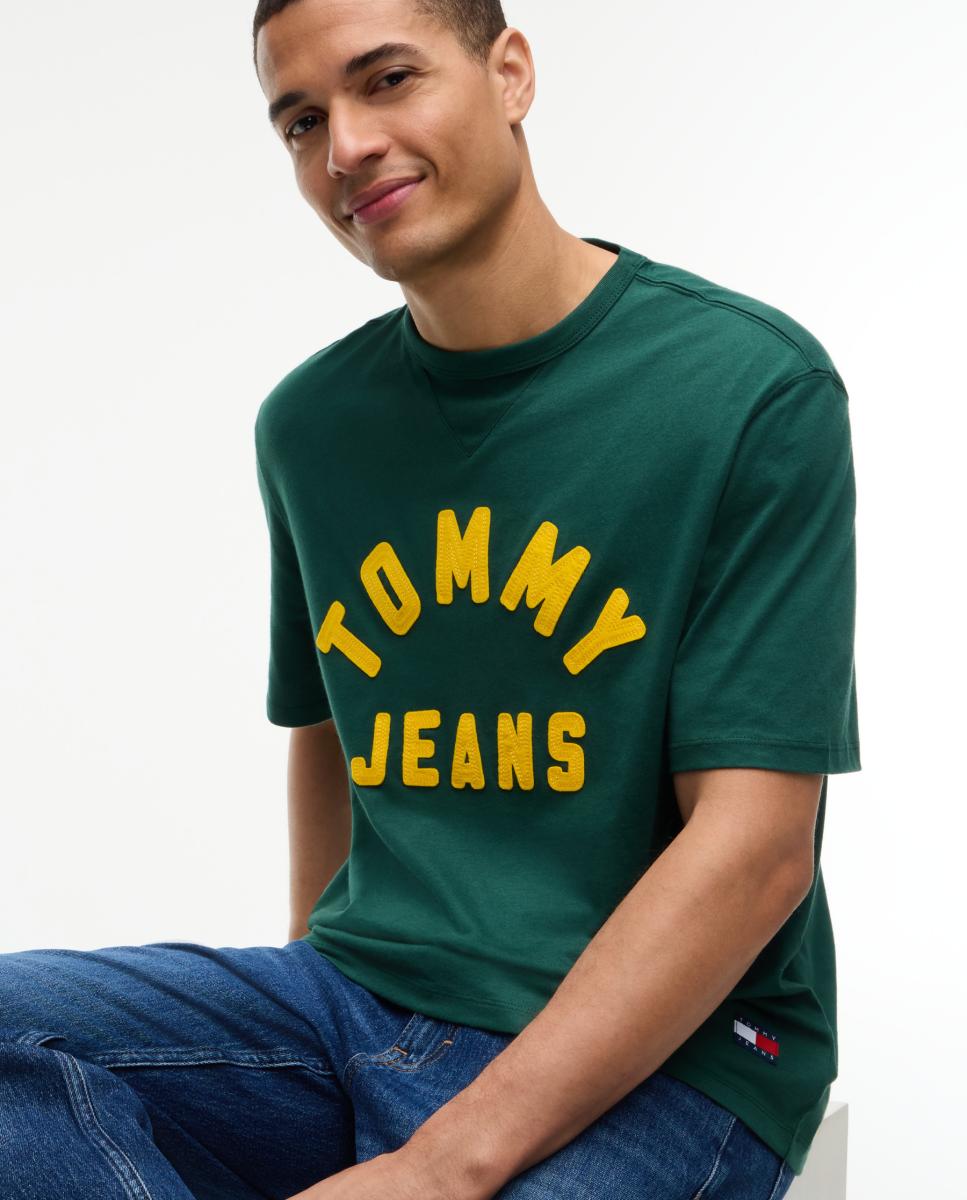 T-shirt TJM 90s New Classic SS Tee Verde-escuro-2