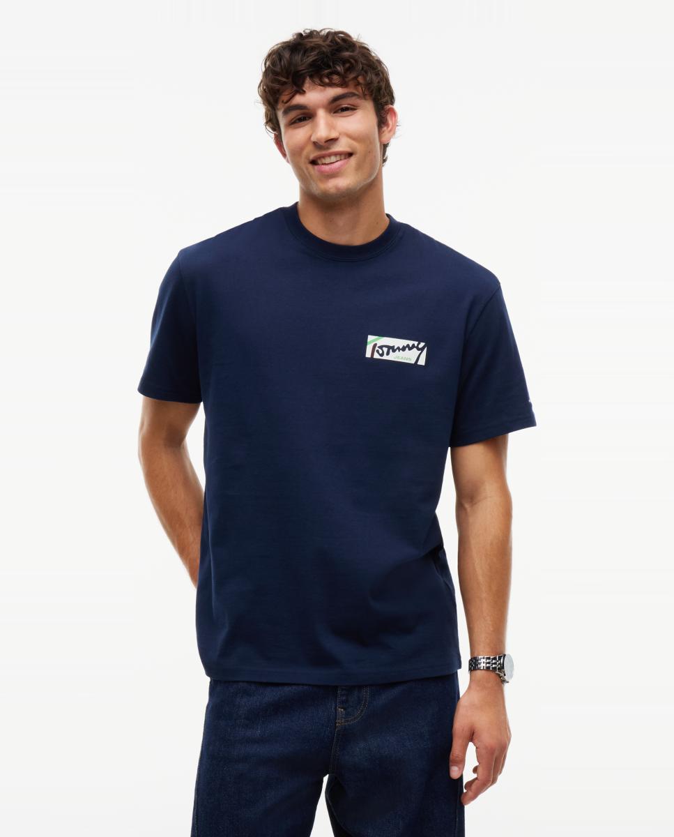 Imagem 0 de T-shirt de Corte Relaxed RLX Signature com Logótipo à Frente.