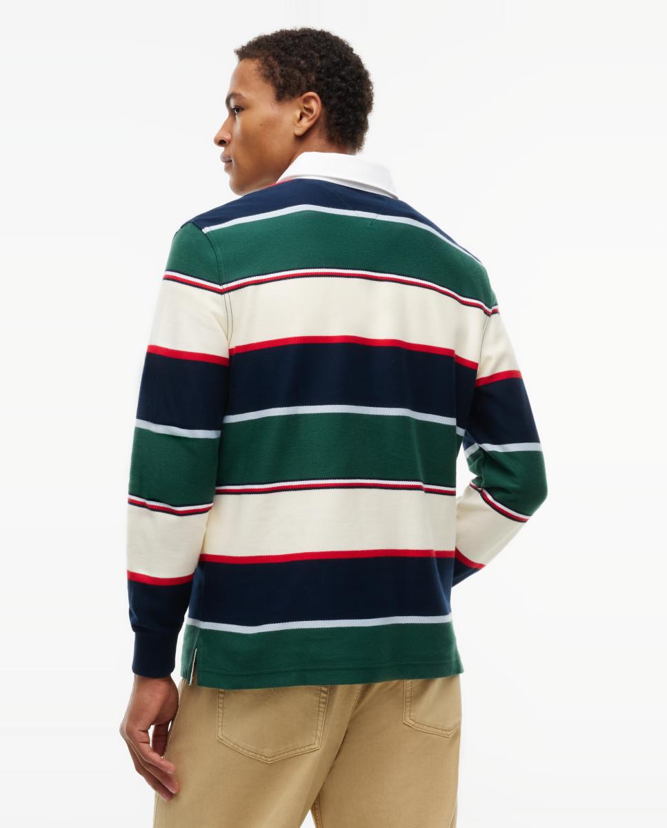 Polo Rugby TJM RLX Varsity Stripe Rugby Ext Verde-escuro-2