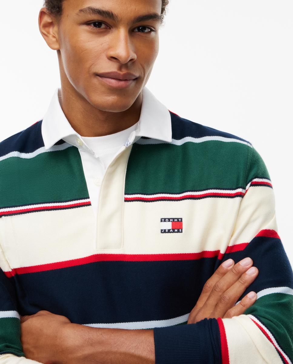 Polo Rugby TJM RLX Varsity Stripe Rugby Ext Verde-escuro-3