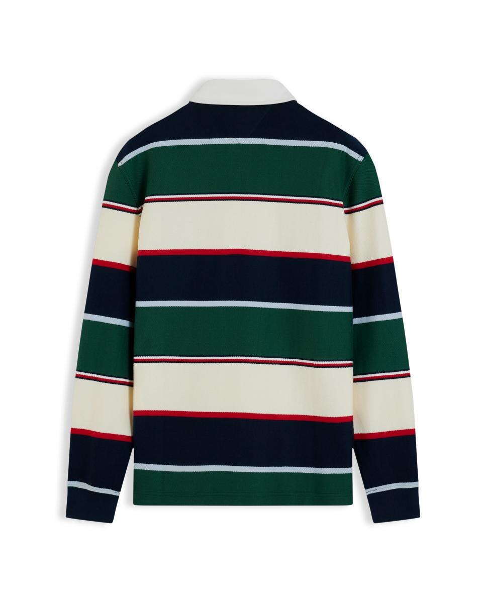 Polo Rugby TJM RLX Varsity Stripe Rugby Ext Verde-escuro-2