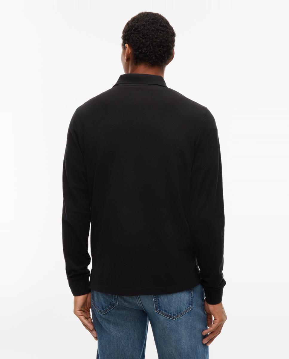 Polo de Manga Comprida TJM Reg Ess Polo LS Preto-2