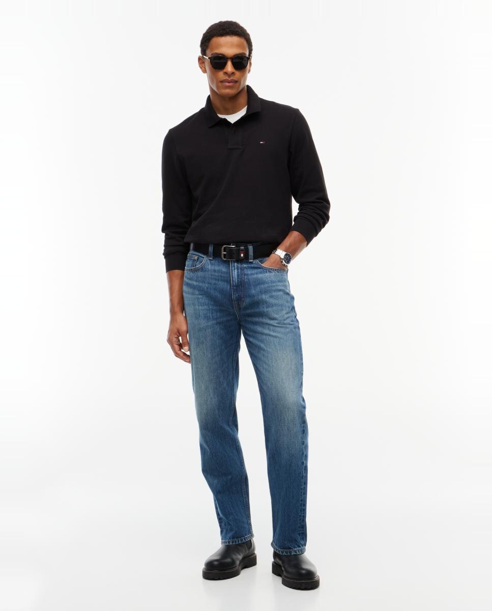 Polo de Manga Comprida TJM Reg Ess Polo LS Preto-6