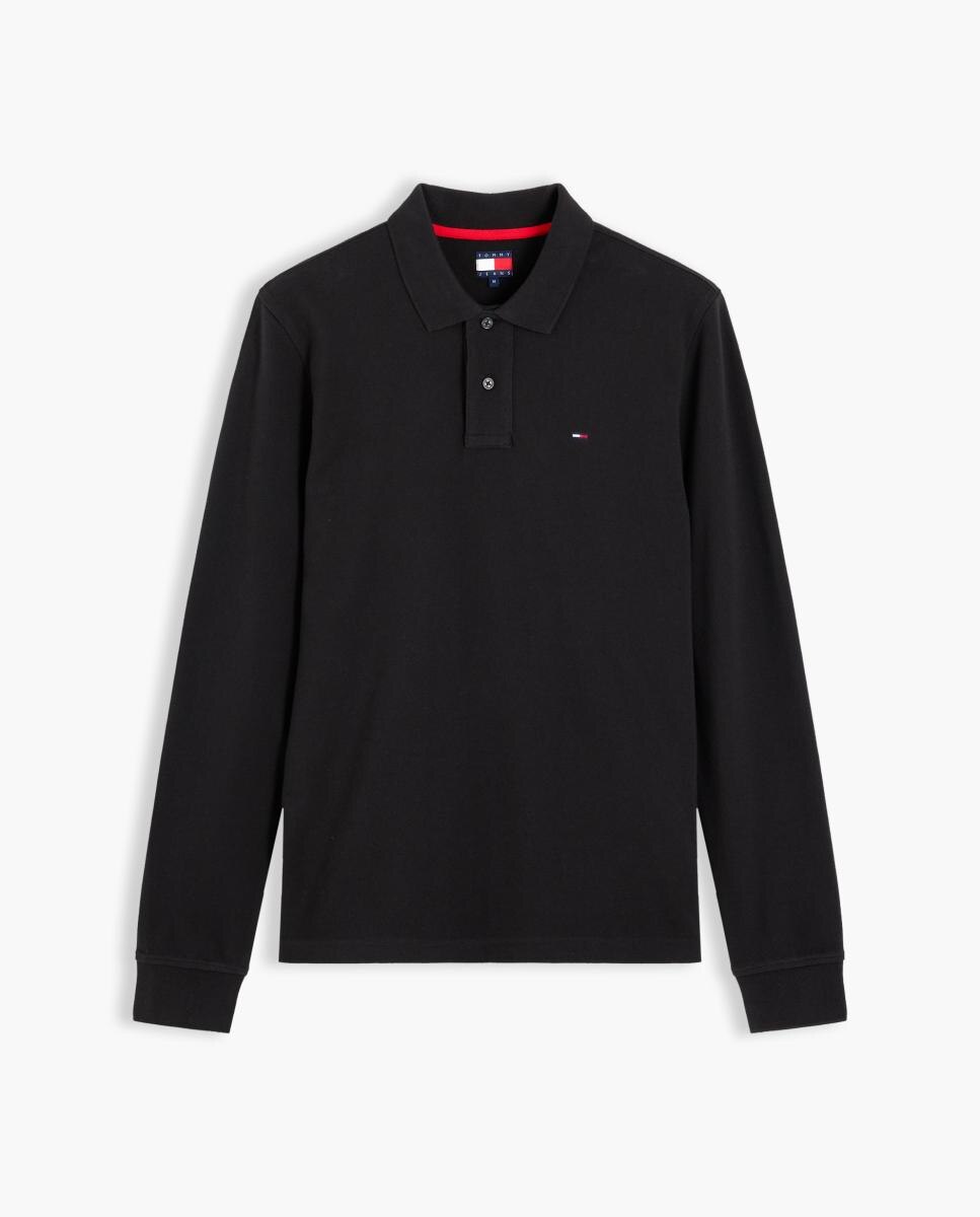 Polo de Manga Comprida TJM Reg Ess Polo LS Preto-4