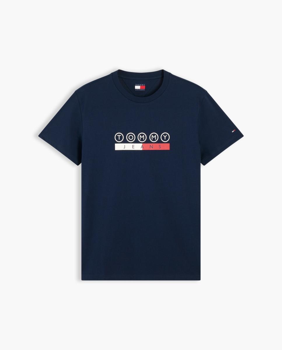 T-shirt de Corte Regular DNA com Grafismo no Peito e nas Costas. Azul-marinho-4